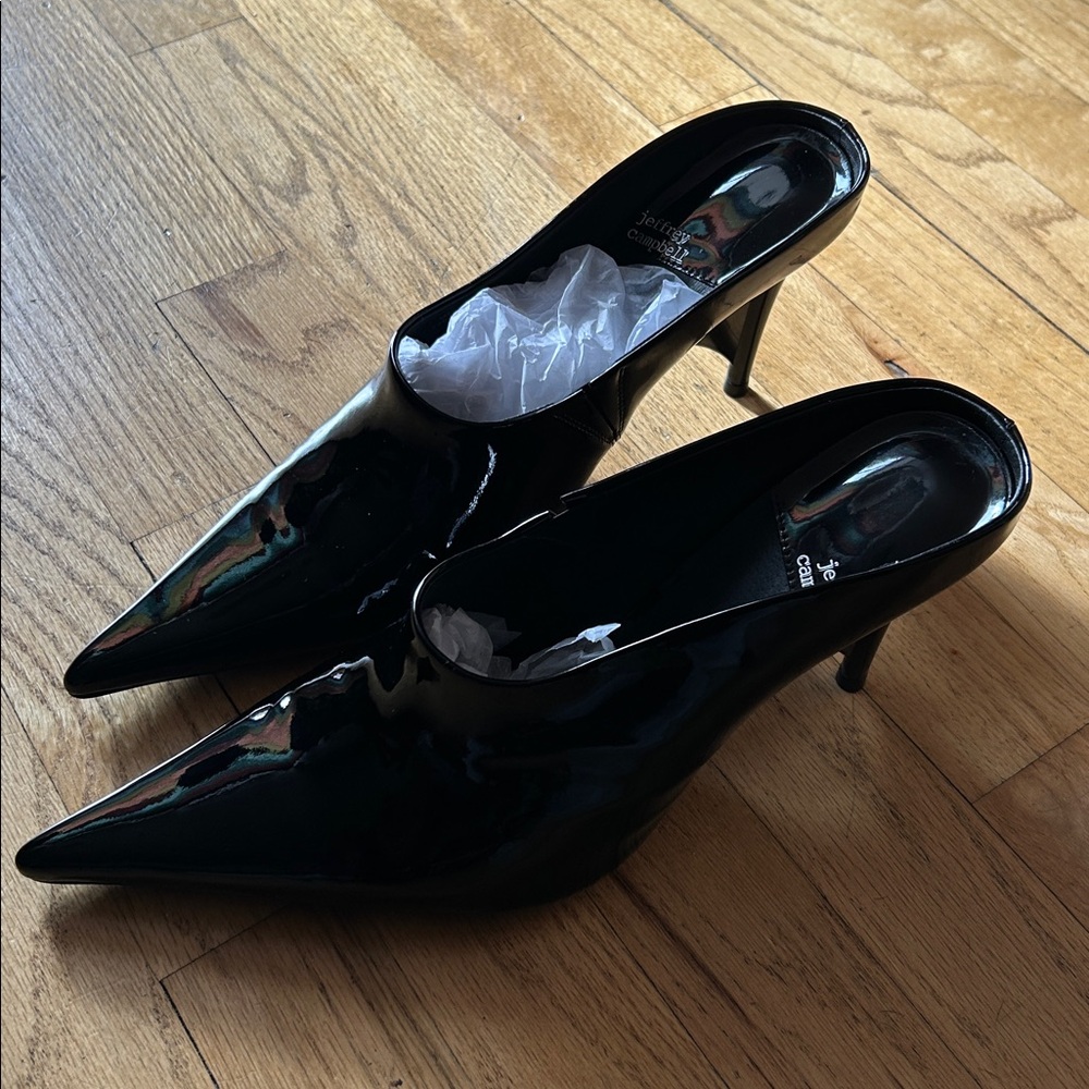 Jeffrey Campbell Black Patent Mule